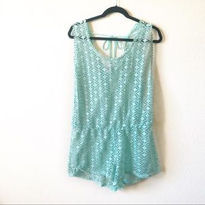 2 for $25 Bongo Mint Coverup Romper XXL